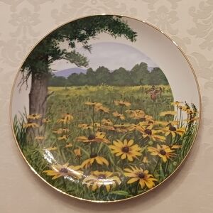 Wildflowers Of The South Collectible Plate. Authentic Windsor Design.